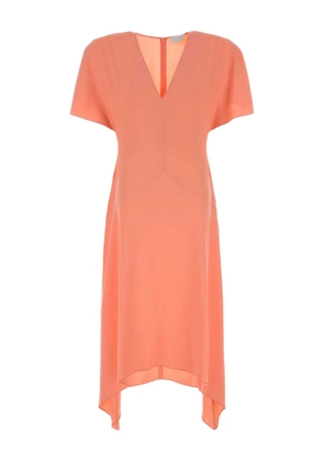 Stella McCartney V-neck midi dress - Orange