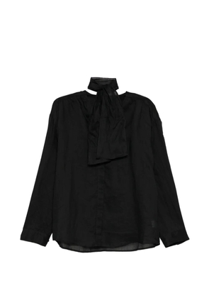 JNBY relaxed-fit tie blouse - Black