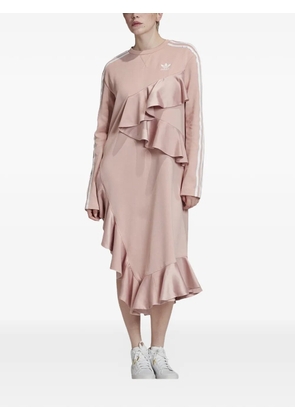 adidas ruffled asymmetric dress - Pink