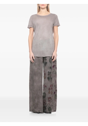 Avant Toi round-neck T-shirt - Grey