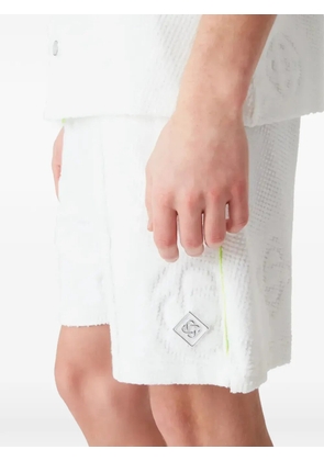 Casablanca monogram-detail shorts - White