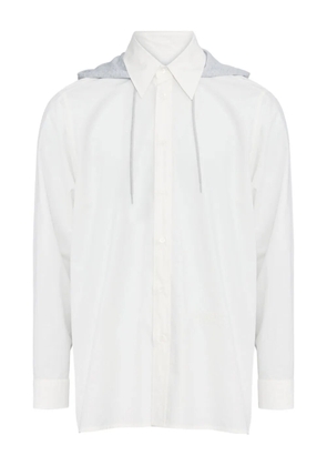 MM6 Maison Margiela hooded cotton shirt - White