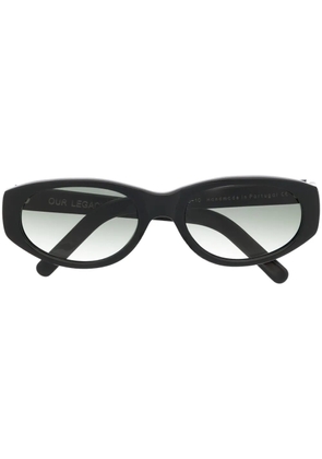 OUR LEGACY gradient-lenses square-frame sunglasses - Black