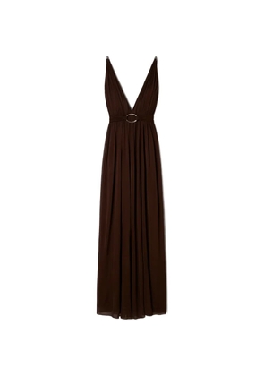 Tory Burch V-neck viscose dress - Brown