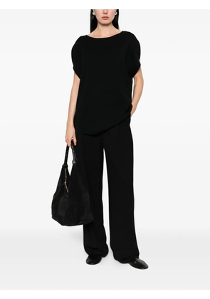 Allude boat-neck blouse - Black