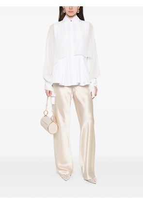 TWINSET cuffed long-sleeve blouse - White