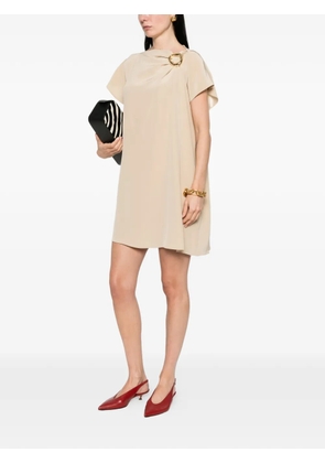 JOSEPH Anika ring detail dress - Neutrals