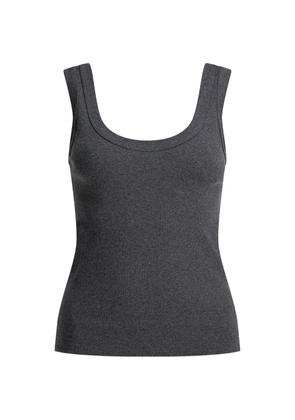 Brunello Cucinelli scoop neck top - Grey