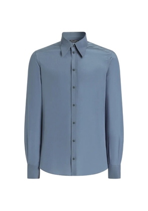 Dolce & Gabbana crêpe-de-chine shirt - Blue
