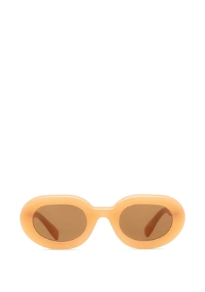 AUDE HEROUARD Odile oval-frame sunglasses - Orange