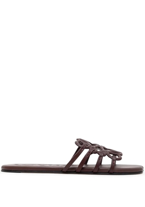 LOEWE cut-out strap sandals - Red
