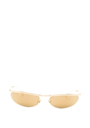 Gucci Eyewear oval-frame sunglasses - Gold