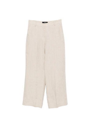 Weekend Max Mara Malizia pressed-crease pallazo pants - Neutrals