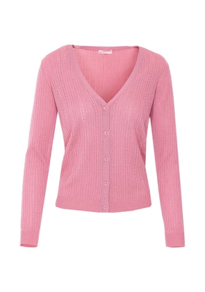 LIU JO button V-neck cardigan - Pink