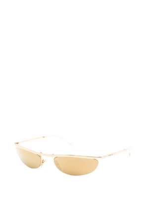 Gucci Eyewear oval-frame sunglasses - Gold