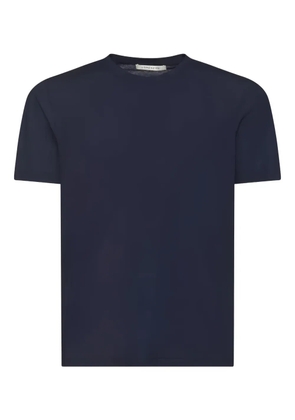 LORENZONI crew-neck cotton T-shirt - Blue