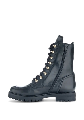 GABOR leather combat boot - Black