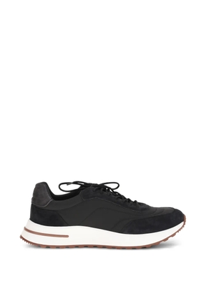 Loro Piana Week End Walk suede panelled sneakers - Black