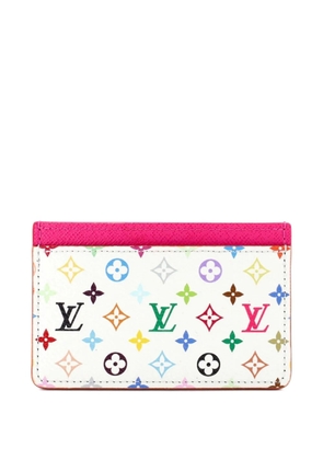 Louis Vuitton Pre-Owned x Takashi Murakami Monogram Multicolor with Leather card holder - White