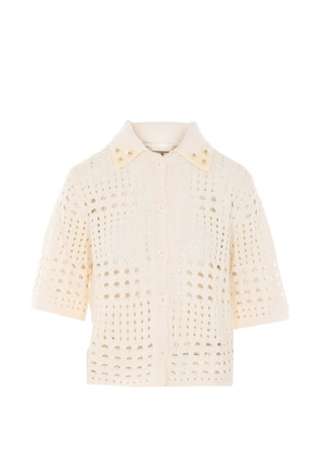 LIU JO button sequin-embellished top - Neutrals