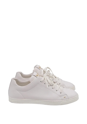 Fendi Pre-Owned embellished leather sneakers - White