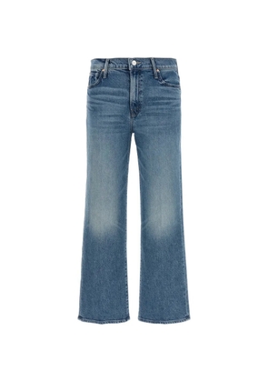 MOTHER The Kick It Ankle contrast stitching jeans - Blue