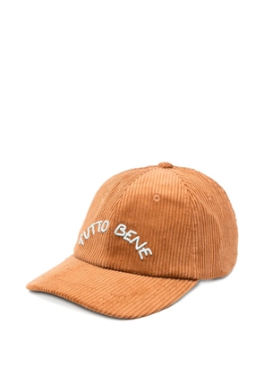 Maison Labiche Beaumont Tutto Bene corduroy cap - Brown