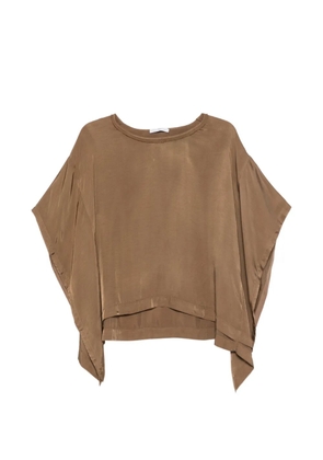 High draped top - Brown