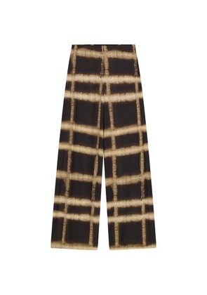 Liviana Conti Grant check-print trousers - Brown