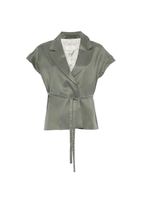 Peserico belted jacket - Green