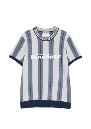 Martine Rose striped graphic T-shirt - Grey