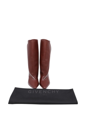 Givenchy Pre-Owned zip-detail pointed leather boots - Brown