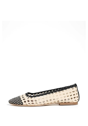 STAUD Nell crochet ballet flats - Neutrals