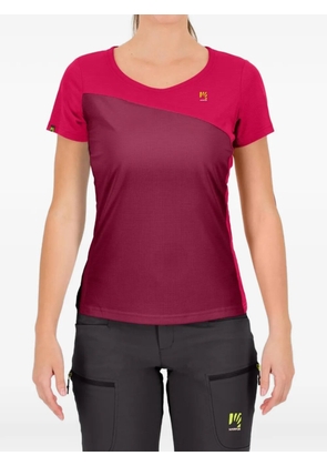 KARPOS v-neck panelled T-shirt - Pink