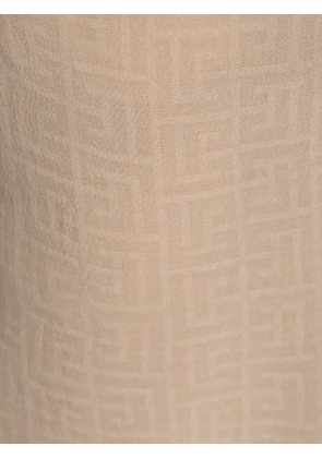 Balmain geometric-print sarong - Neutrals