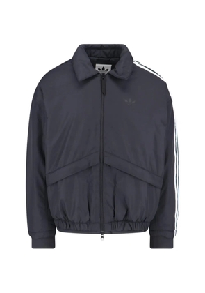 adidas stripe bomber jacket - Grey