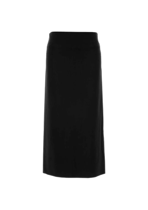 Jil Sander slit maxi skirt - Black