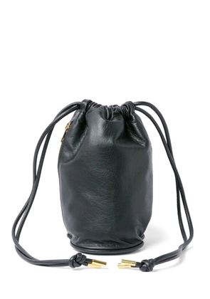sacai drawstring zip bucket bag - Black