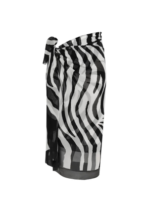 Balmain zebra-print sarong - Black