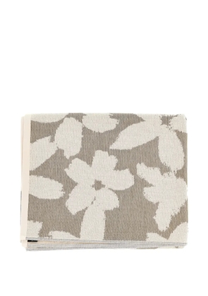 Emporio Armani floral beach towel - Neutrals