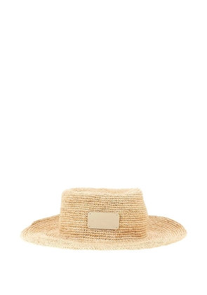 Emporio Armani woven sun hat - Neutrals