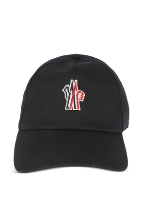 Moncler Grenoble embroidery baseball cap - Black