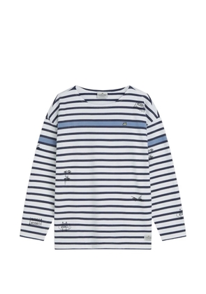Scotch & Soda x Basquiat Breton striped T-shirt - White