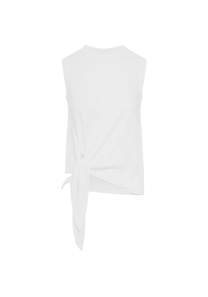 JW Anderson knotted hem cotton tank top - White