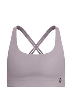 On criss-cross bra - Purple