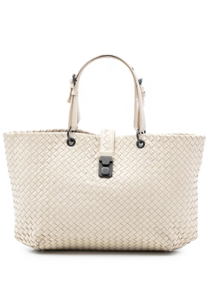 Bottega Veneta Pre-Owned 2012-2025 Large Nappa Intrecciato Capri tote bag - White