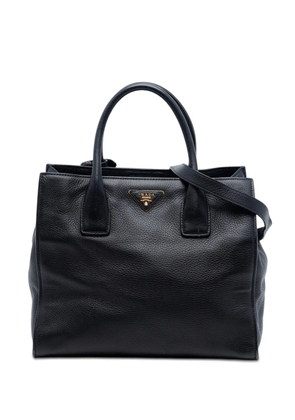 Prada Pre-Owned 2013-2025 Vitello Daino Open Convertible Tote satchel - Black