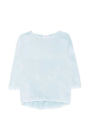 AROVESCIO boat-neck T-shirt - Blue