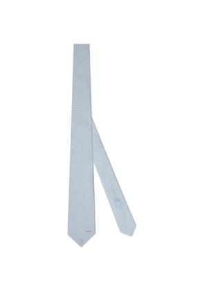 Gucci patterned tie - Blue