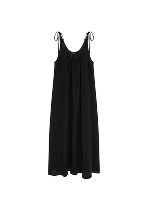 ANINE BING Flora tie-strap midi dress - Black